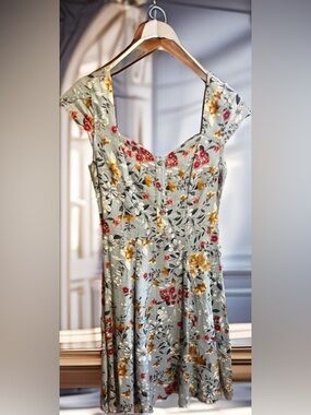 Blue/Rose City Triangles dress size XS